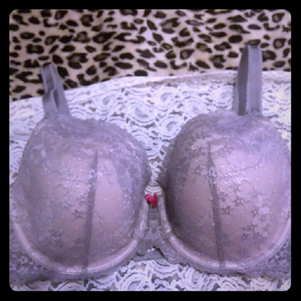 Victoria's Secret push up bra 36DD gray
